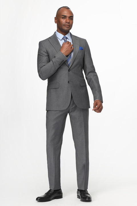 Slim Fit Suit Light Gray