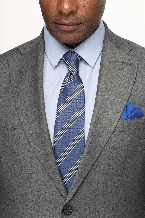 Slim Fit Suit Light Gray