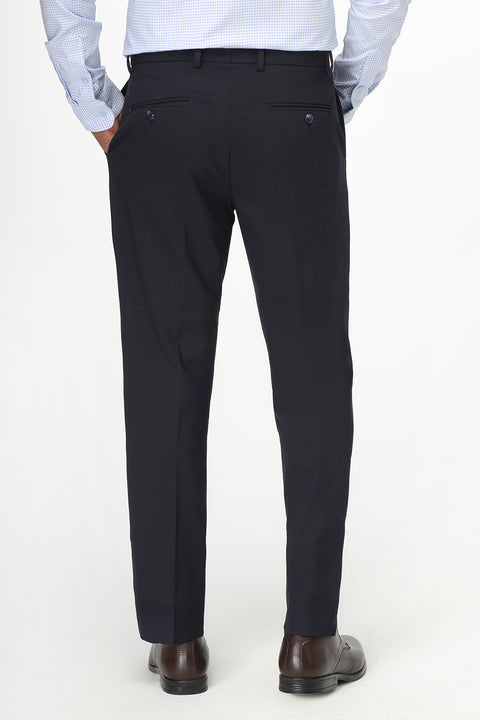 Slim Straight Fit Classic Pants Dark Blue