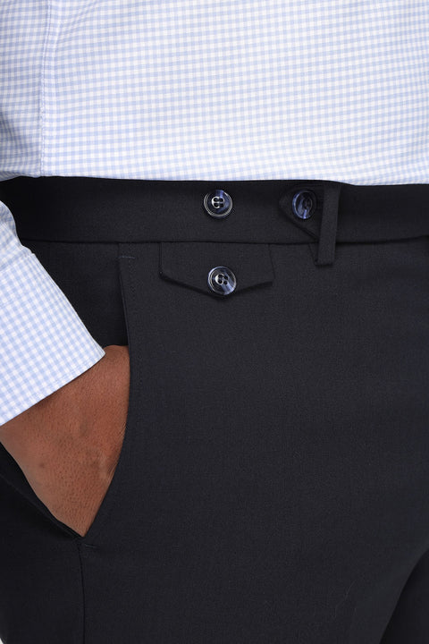Slim Straight Fit Classic Pants Dark Blue