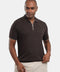 Polo Shirt Regular Fit Knitted Dark Brown
