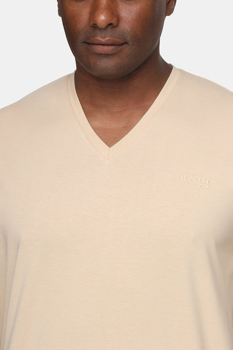 Regular Fit T-Shirt Beige