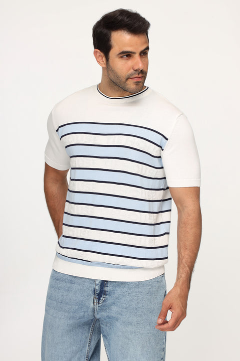 Regular Fit T-Shirt Knitted White