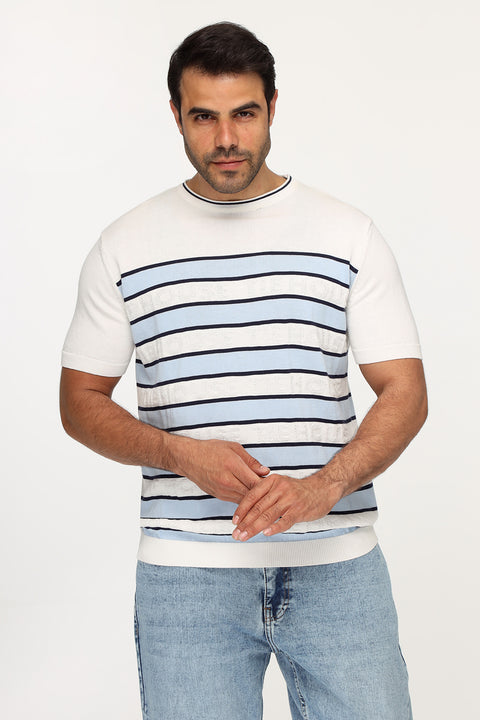 Regular Fit T-Shirt Knitted White