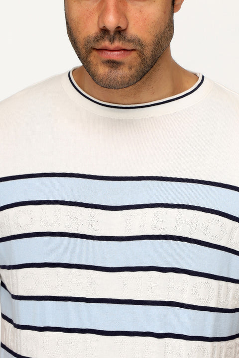 Regular Fit T-Shirt Knitted White