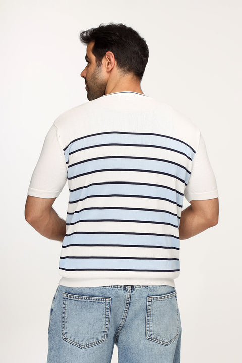 Regular Fit T-Shirt Knitted White