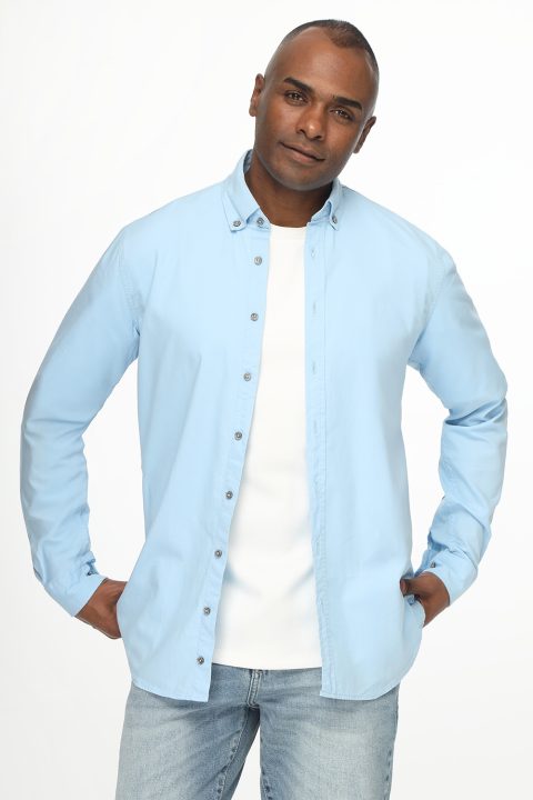 New Fit Shirt Oxford Turquoise 100% Cotton
