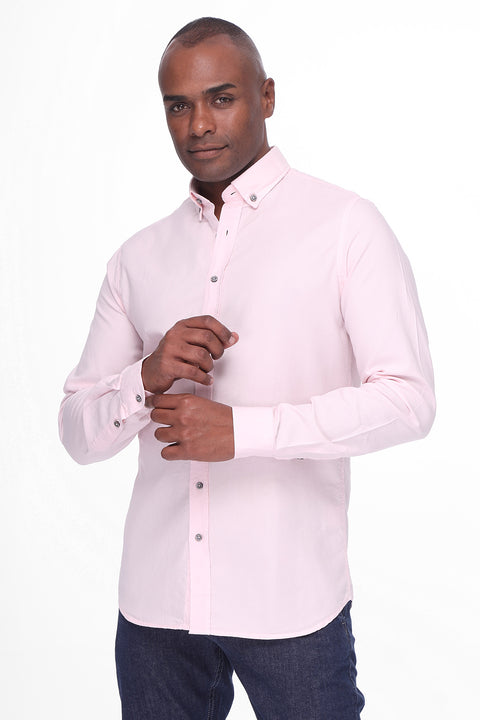 New Fit Shirt Oxford Rose 100% Cotton