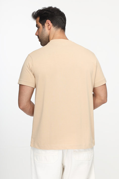 Regular Fit T-Shirt Beige
