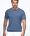 Regular Fit T-Shirt Knitted Blue