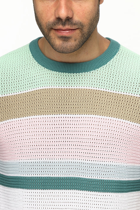 Regular Fit T-Shirt Knitted Green