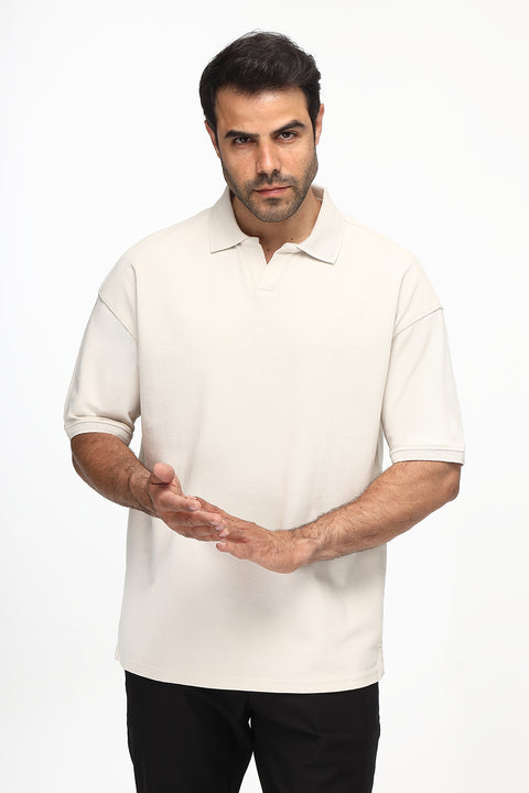 Polo Shirt Relax Fit Beige