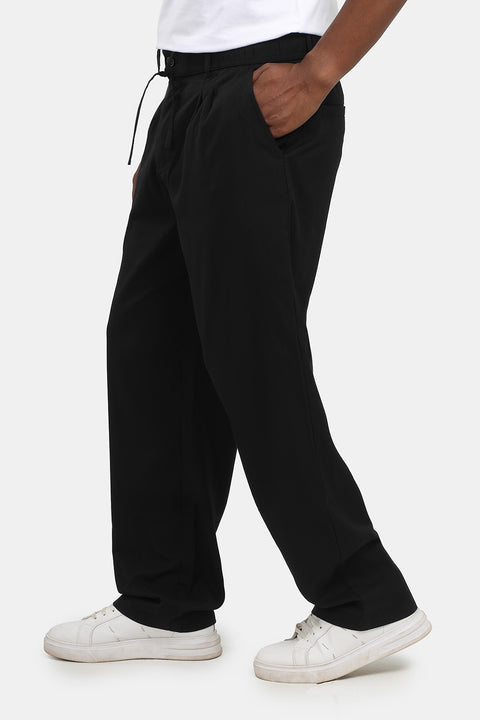 Wide Leg Classic Pants Black