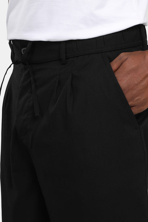Wide Leg Classic Pants Black