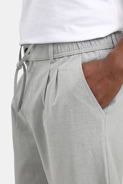 Wide Leg Classic Pants Light Gray