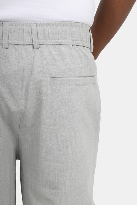Wide Leg Classic Pants Light Gray