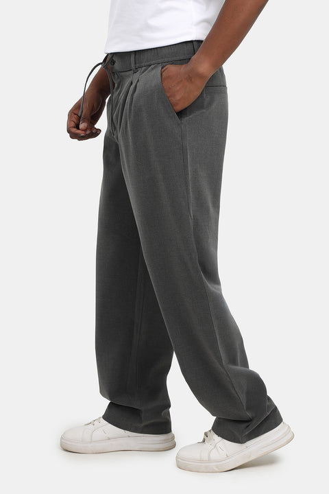 Wide Leg Classic Pants Gray