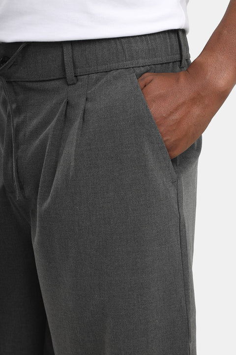 Wide Leg Classic Pants Gray