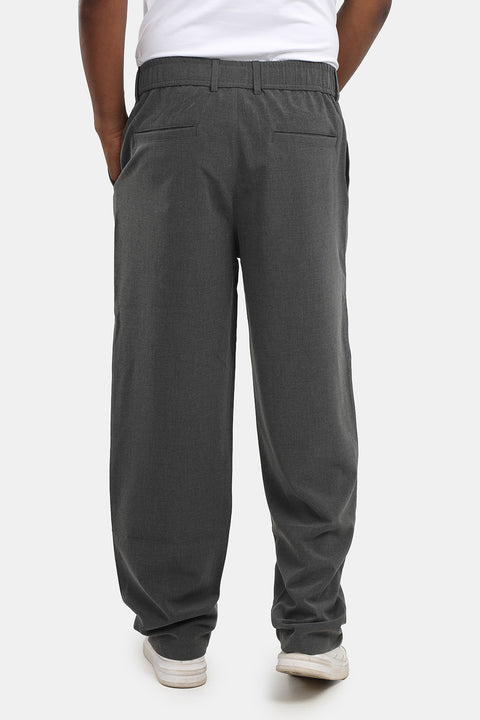 Wide Leg Classic Pants Gray