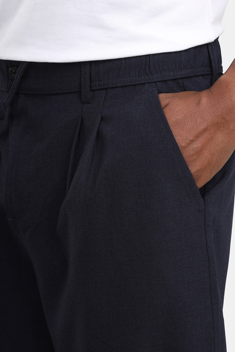 Wide Leg Classic Pants Dark Blue