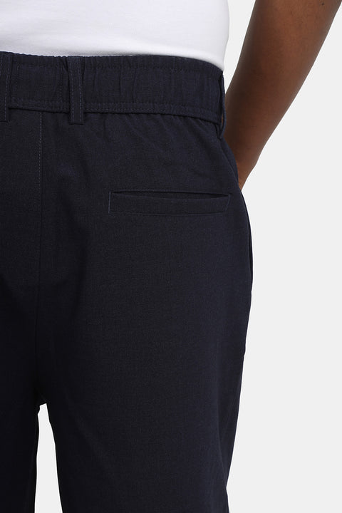 Wide Leg Classic Pants Dark Blue