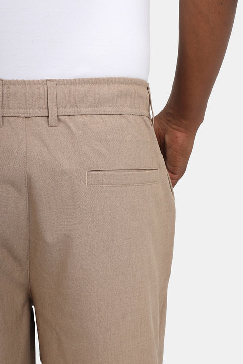 Wide Leg Classic Pants Beige