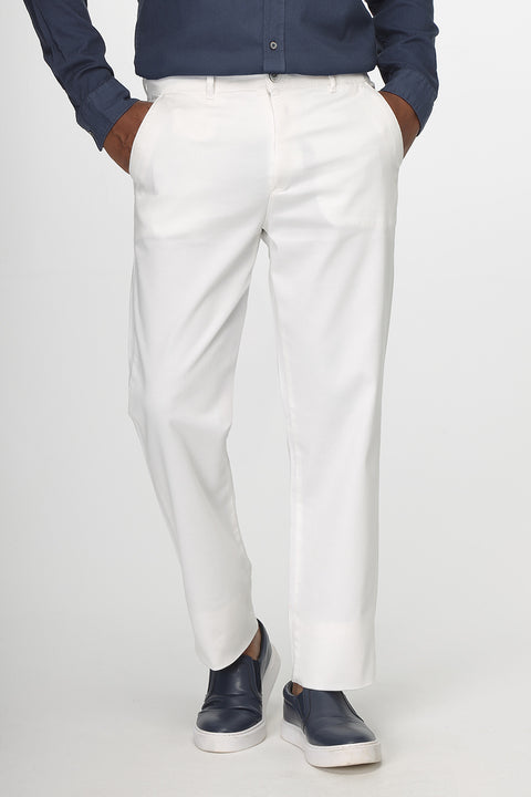 Slim Straight Chino Off White