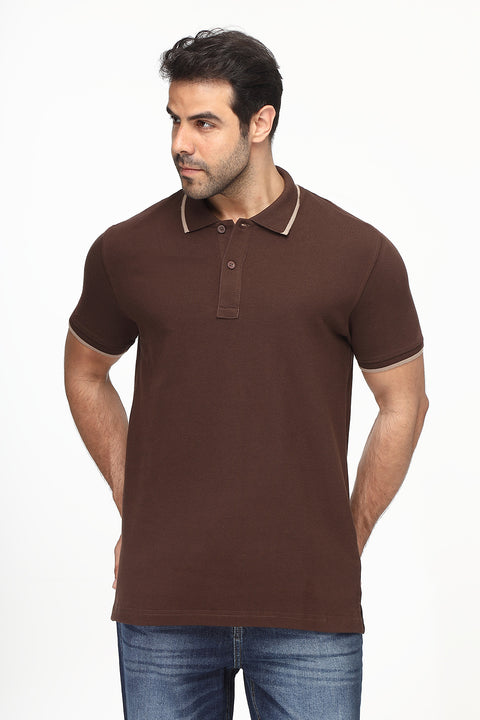 Polo Shirt Regular Fit Brown
