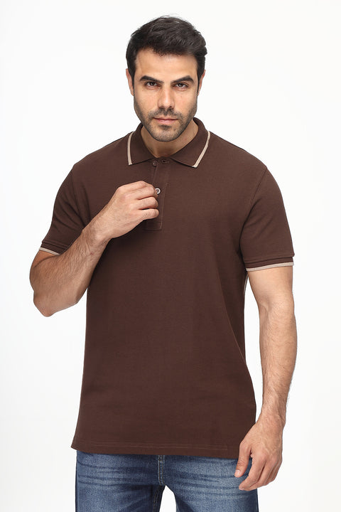 Polo Shirt Regular Fit Brown