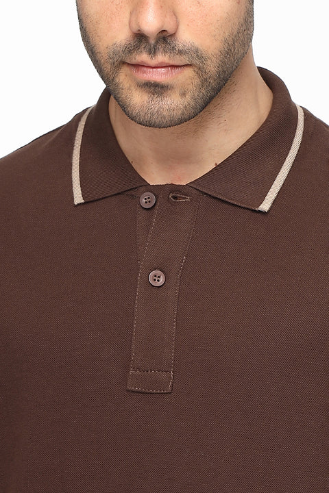 Polo Shirt Regular Fit Brown