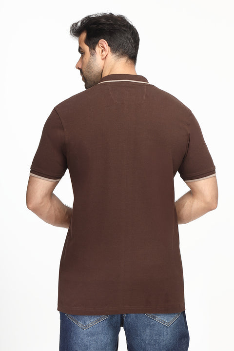 Polo Shirt Regular Fit Brown