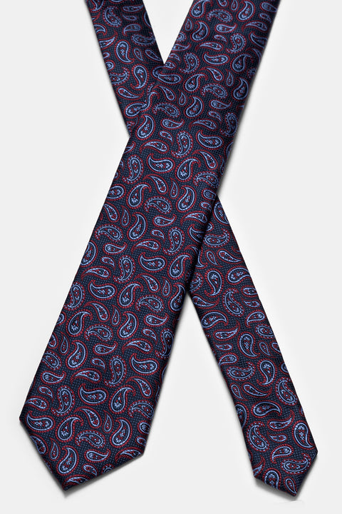 Jacquard Tie 6 cm Maroon