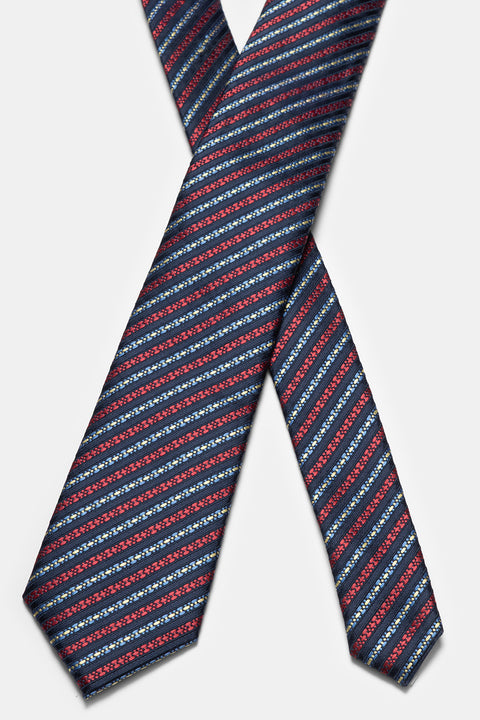 Stripe Tie 6 cm Dark Blue