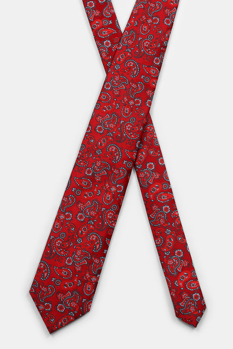 Jacquard Tie 7 cm Maroon