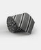 Stripe Tie 7 cm Gray