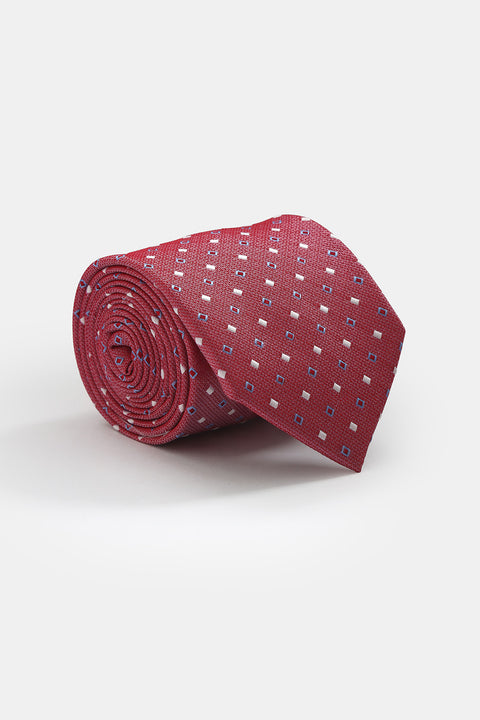 Jacquard Tie 7 cm Maroon