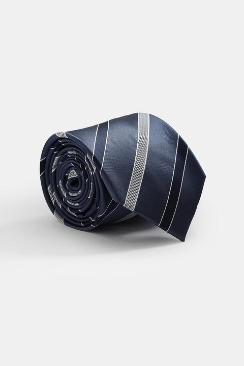 Stripe Tie 7 cm Blue