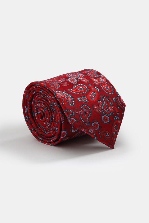 Jacquard Tie 7 cm Maroon