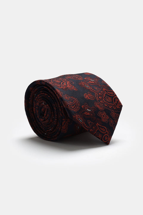 Jacquard Tie 7 cm Dark Blue