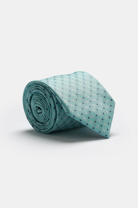 Jacquard Tie 7 cm Green