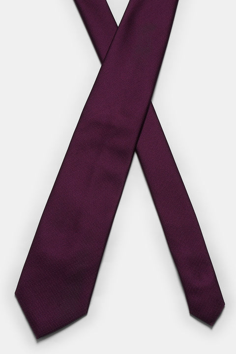 Jacquard Tie 7 cm Maroon