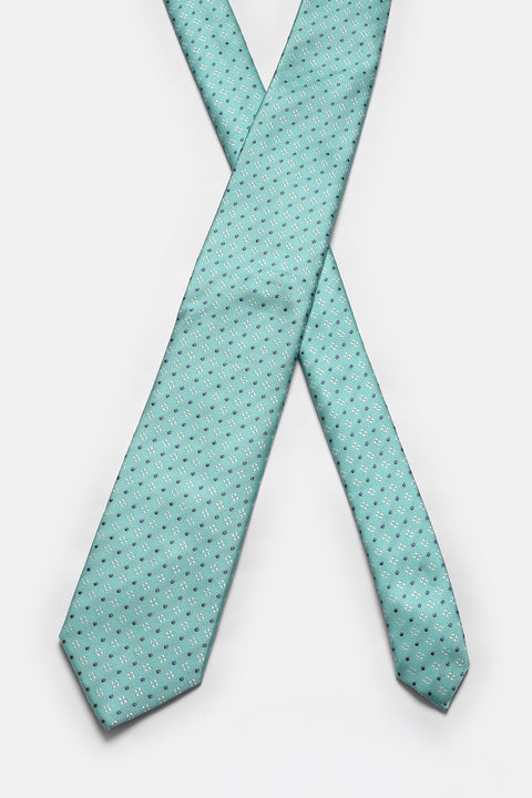 Jacquard Tie 7 cm Green