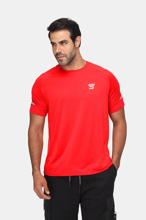 Regular Fit Sports T-Shirt Red