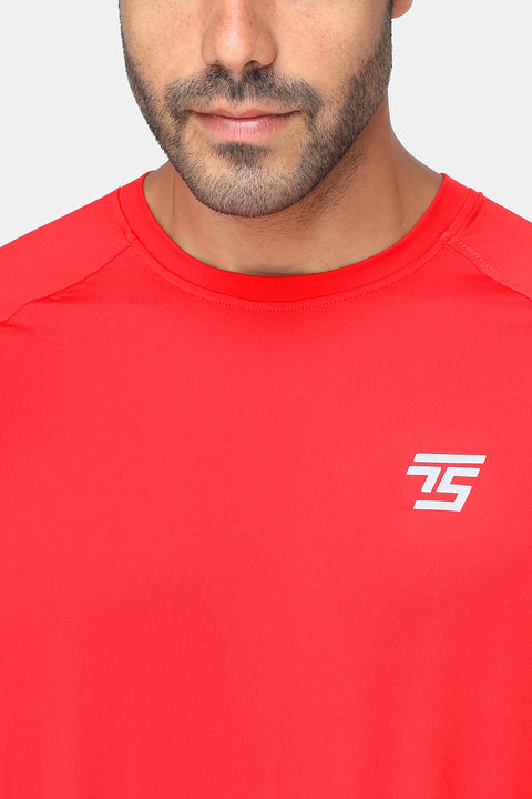 Regular Fit Sports T-Shirt Red