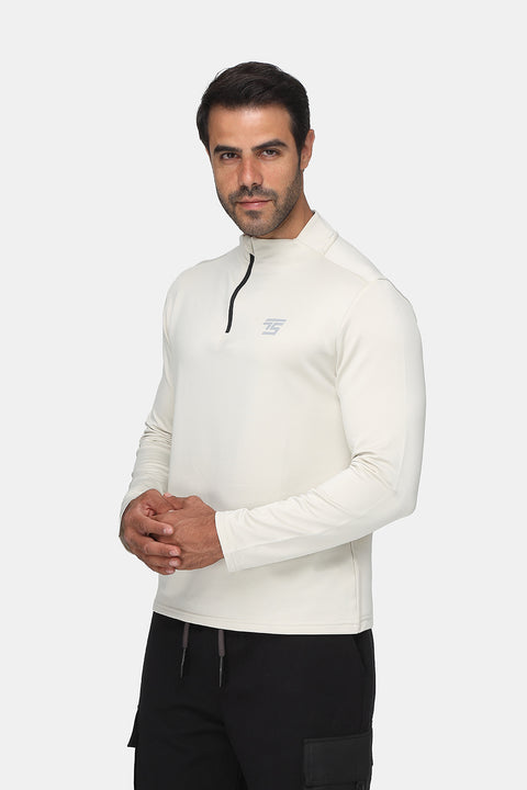 Regular Fit Sports T-Shirt Beige