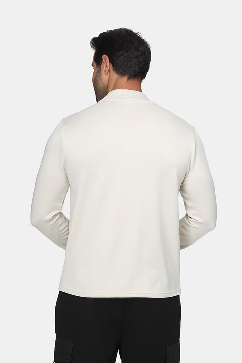 Regular Fit Sports T-Shirt Beige