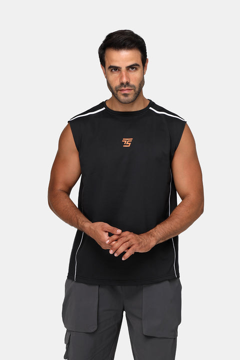 Regular Fit Sports T-Shirt Black