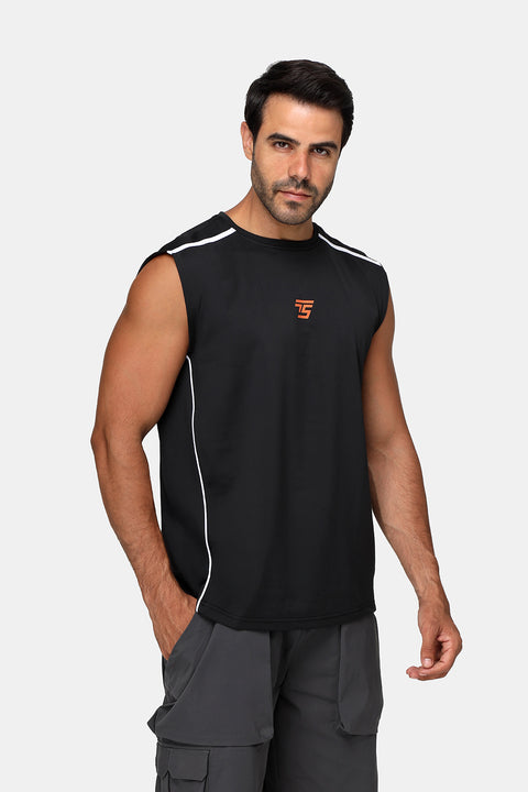Regular Fit Sports T-Shirt Black
