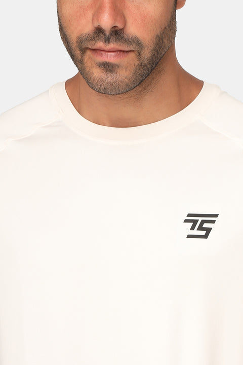 Regular Fit Sports T-Shirt Off White