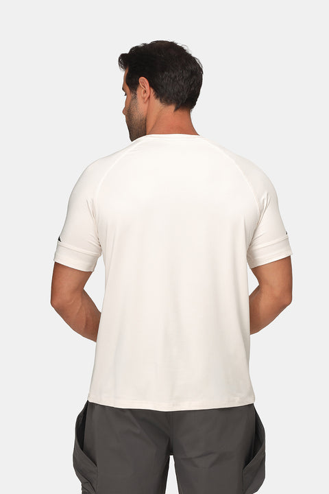 Regular Fit Sports T-Shirt Off White